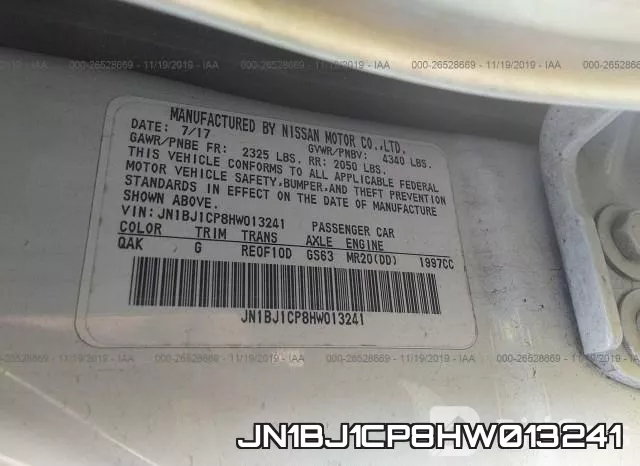 JN1BJ1CP8HW013241 фото 9