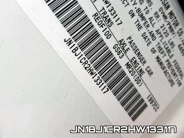 JN1BJ1CR2HW133117 фото 2
