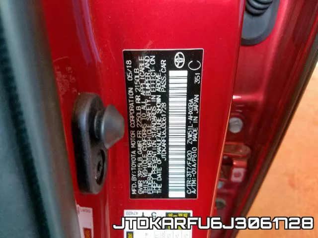 JTDKARFU6J3061728 фото 2