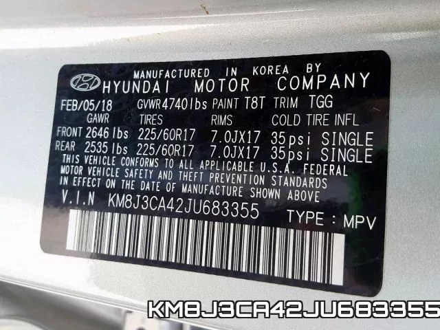 KM8J3CA42JU683355 фото 2