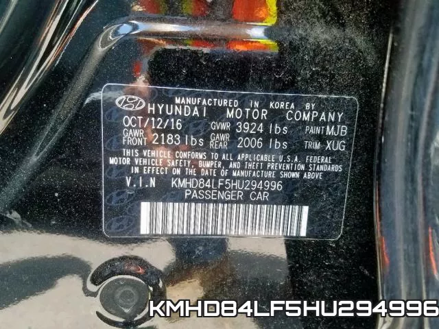 KMHD84LF5HU294996 фото 2