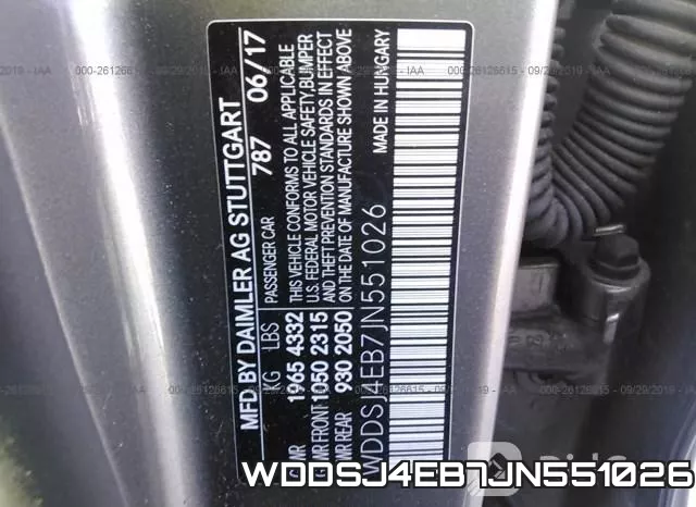 WDDSJ4EB7JN551026 фото 10