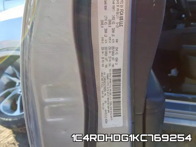 1C4RDHDG1KC769254 фото 2