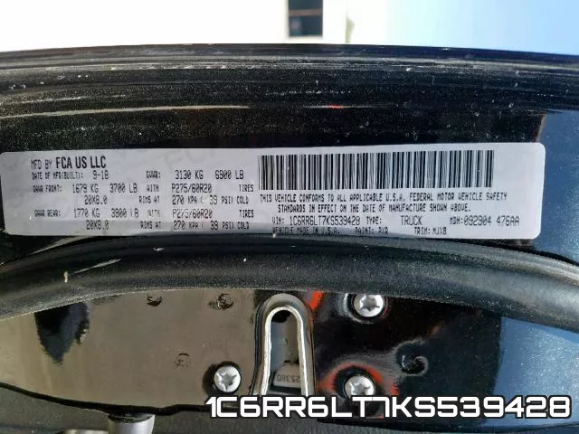 1C6RR6LT7KS539428 фото 2