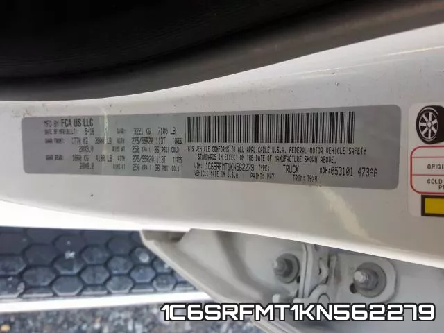 1C6SRFMT1KN562279 фото 2
