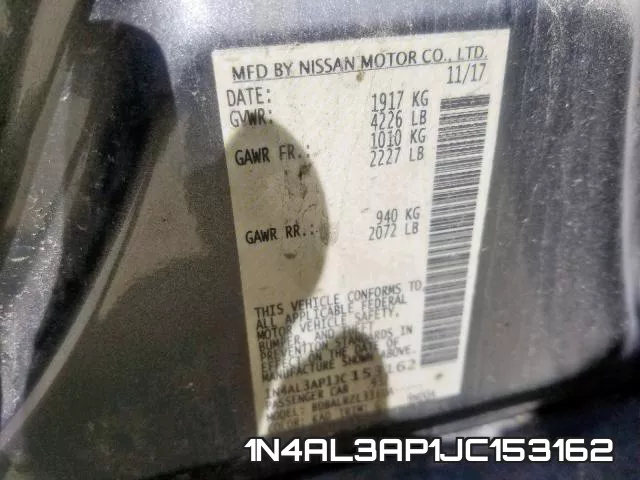 1N4AL3AP1JC153162 фото 2