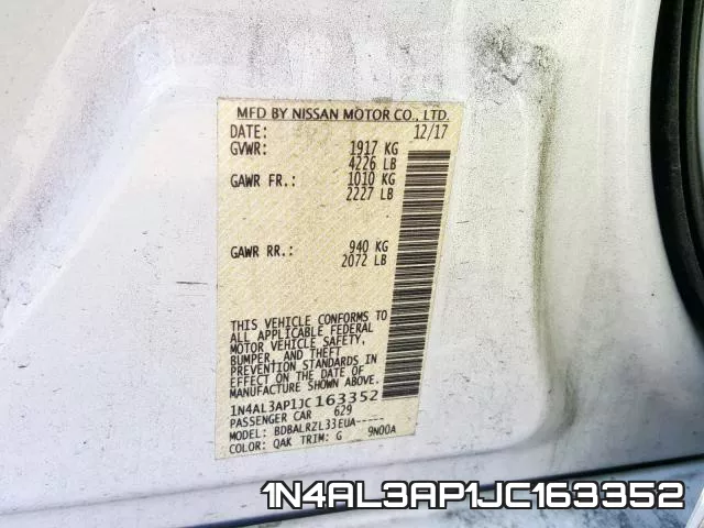 1N4AL3AP1JC163352 фото 2