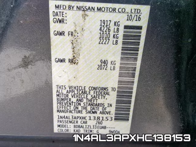 1N4AL3APXHC138153 фото 2