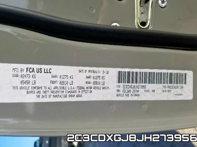 2C3CDXGJ8JH273956 фото 2