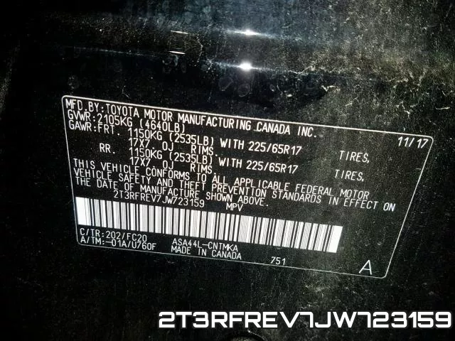 2T3RFREV7JW723159 фото 2