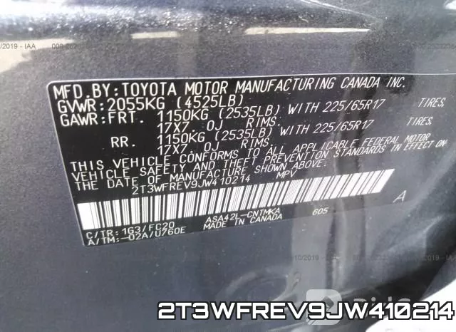 2T3WFREV9JW410214 фото 10