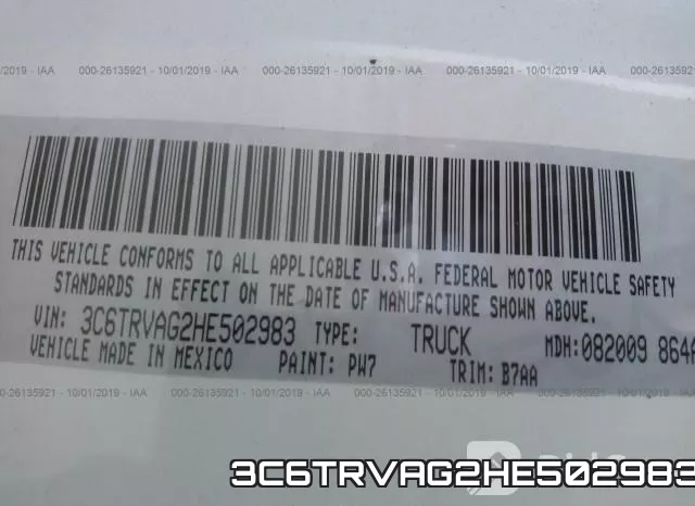 3C6TRVAG2HE502983 фото 9