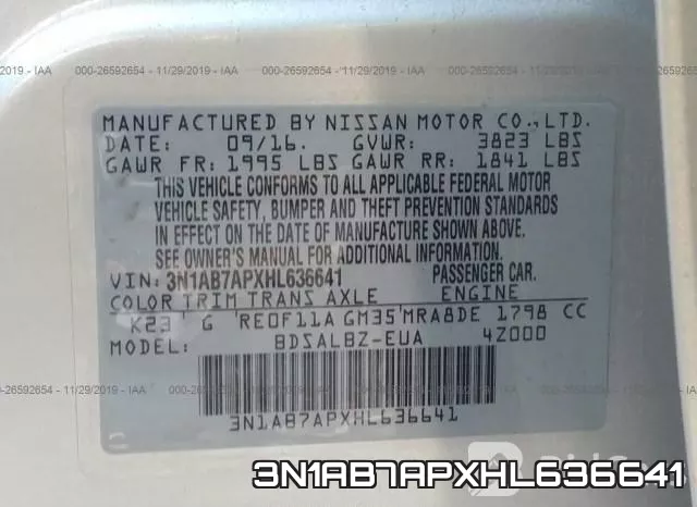 3N1AB7APXHL636641 фото 10