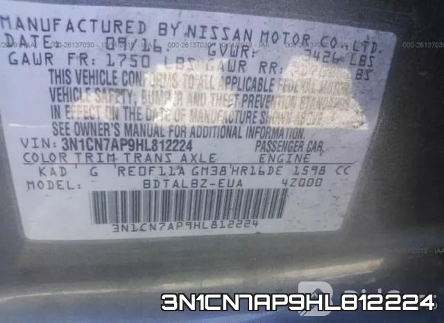 3N1CN7AP9HL812224 фото 9