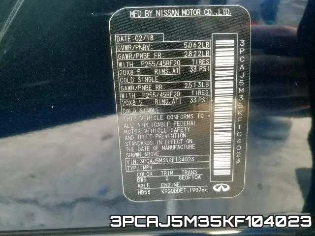 3PCAJ5M35KF104023 фото 2