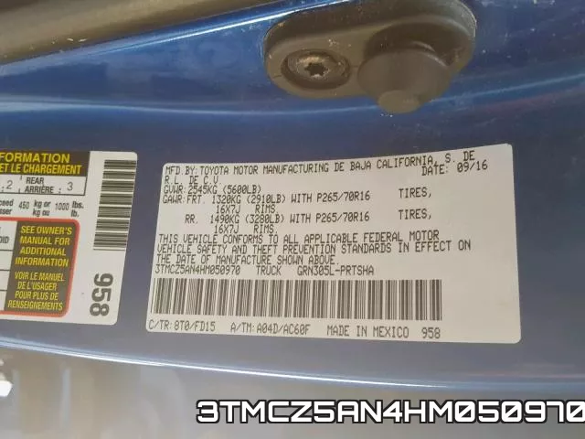 3TMCZ5AN4HM050970 фото 2