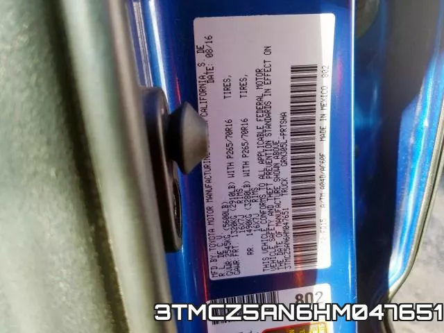 3TMCZ5AN6HM047651 фото 2