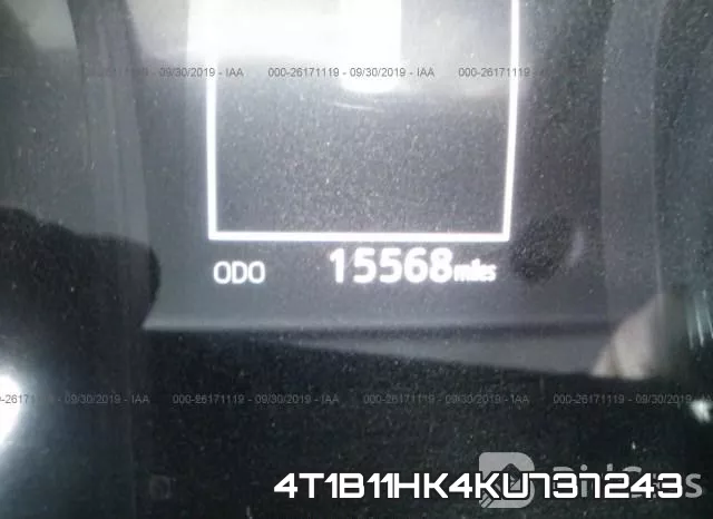 4T1B11HK4KU737243 фото 8