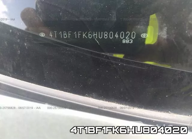 4T1BF1FK6HU804020 фото 10