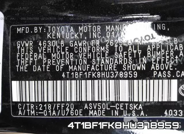 4T1BF1FK8HU378959 фото 10