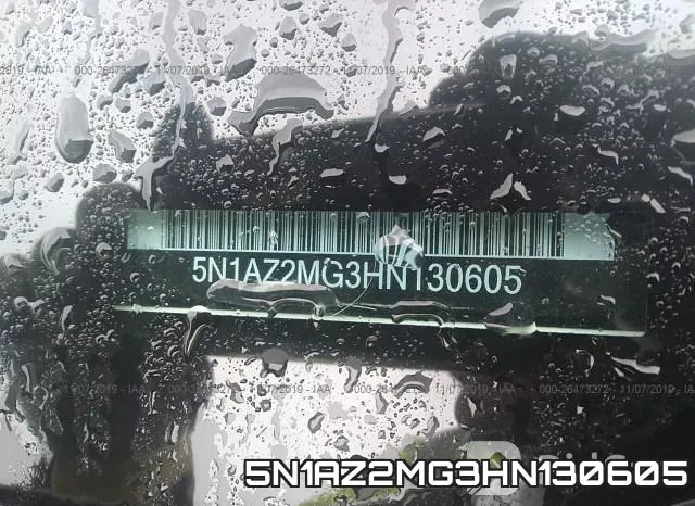 5N1AZ2MG3HN130605 фото 9