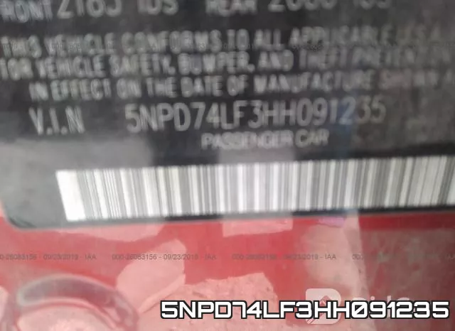 5NPD74LF3HH091235 фото 10