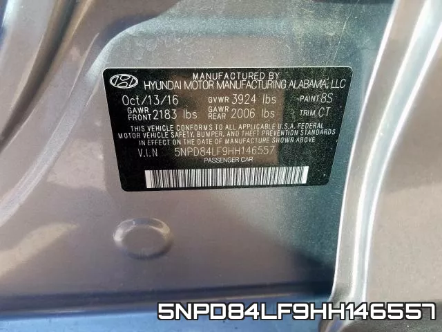 5NPD84LF9HH146557 фото 2