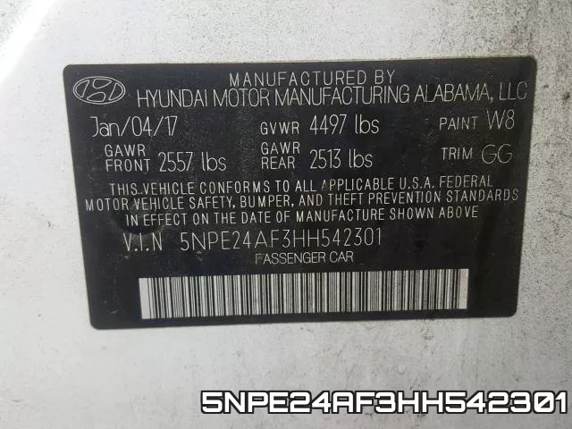 5NPE24AF3HH542301 фото 2