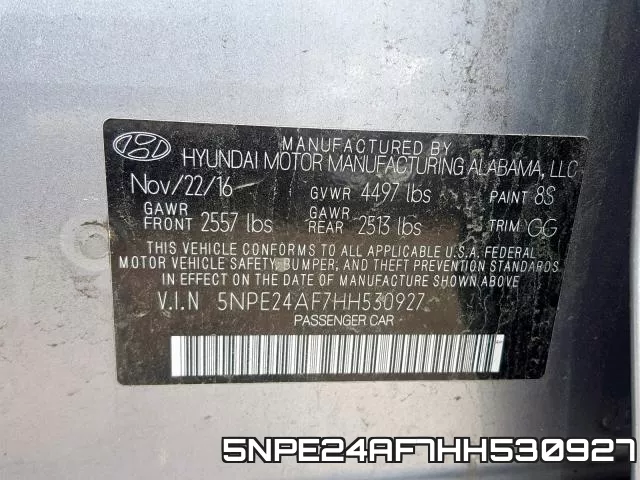 5NPE24AF7HH530927 фото 2