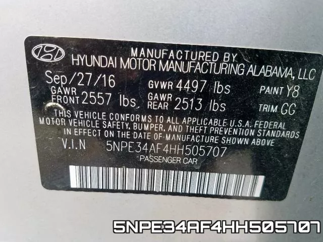 5NPE34AF4HH505707 фото 2