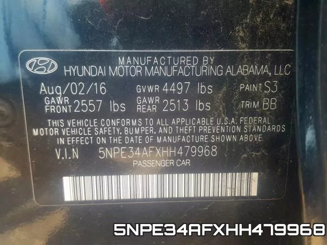 5NPE34AFXHH479968 фото 2