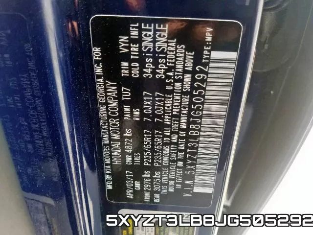 5XYZT3LB8JG505292 фото 2