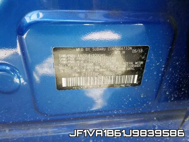 JF1VA1B61J9839586 фото 2