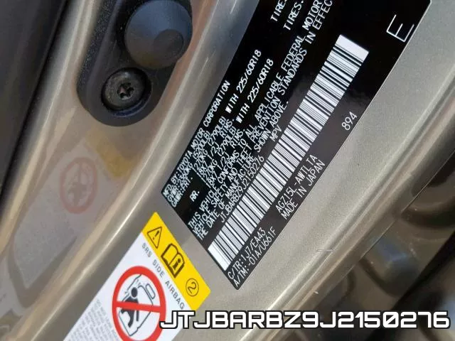 JTJBARBZ9J2150276 фото 2