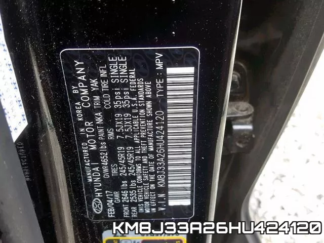 KM8J33A26HU424120 фото 2