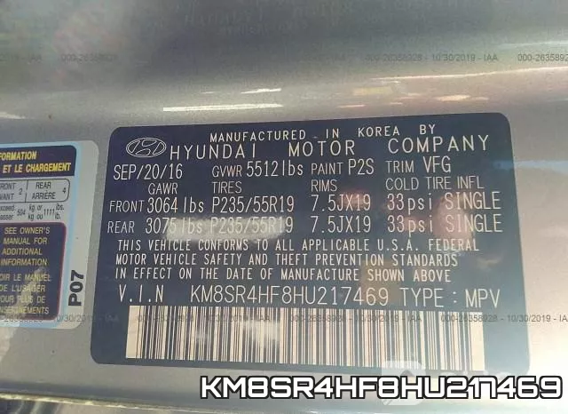 KM8SR4HF8HU217469 фото 10