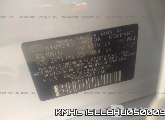 KMHC75LC8HU050009 фото 9