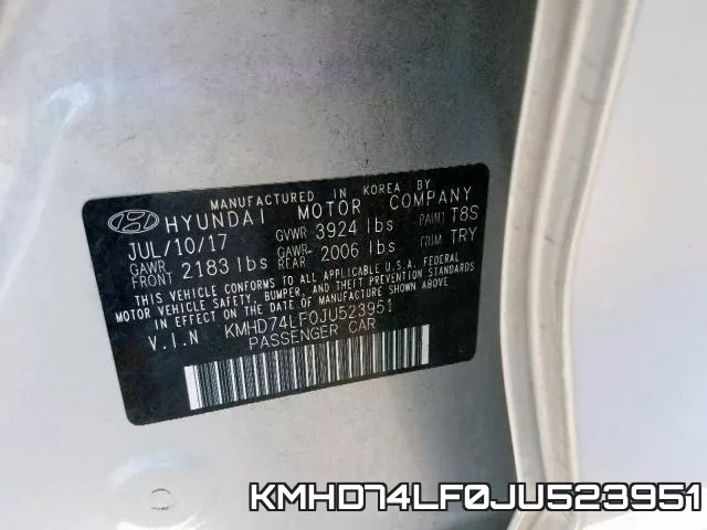 KMHD74LF0JU523951 фото 2