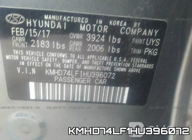 KMHD74LF1HU396072 фото 8