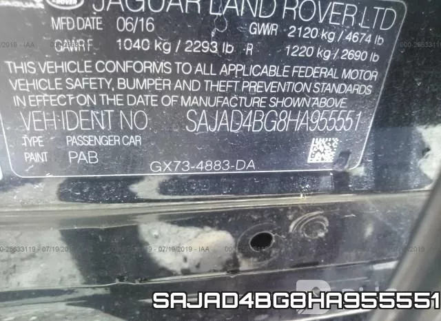 SAJAD4BG8HA955551 фото 10