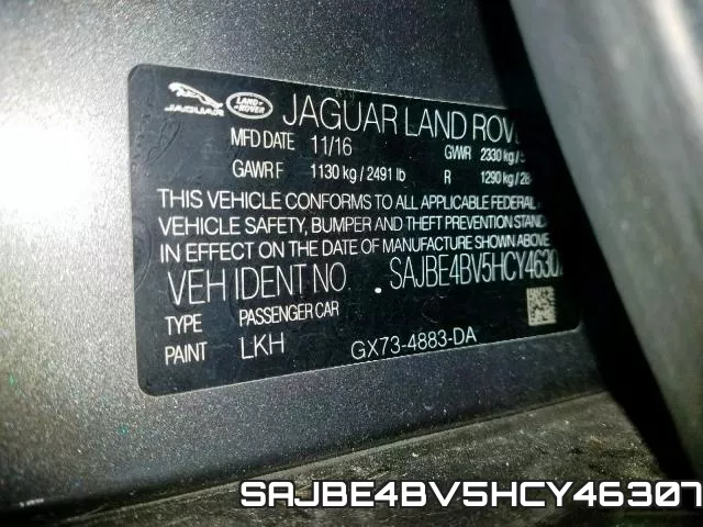 SAJBE4BV5HCY46307 фото 2