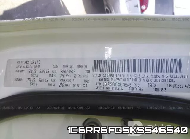1C6RR6FG5KS546540 фото 10