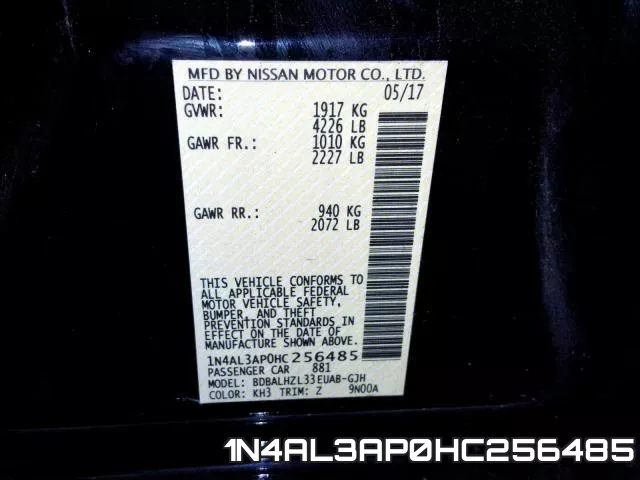 1N4AL3AP0HC256485 фото 2