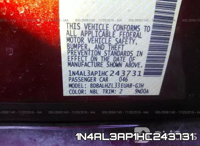 1N4AL3AP1HC243731 фото 10