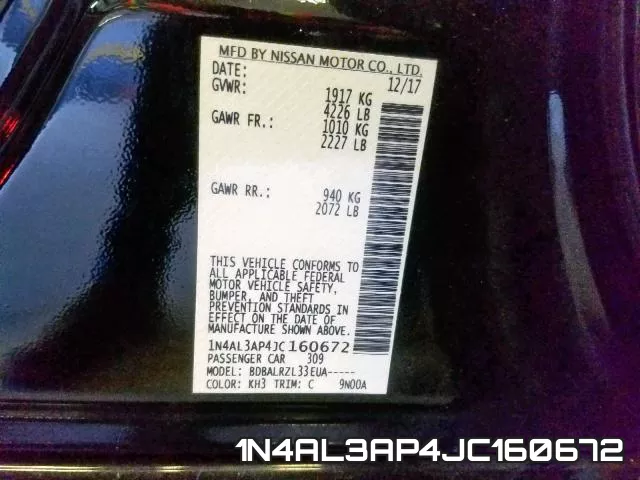 1N4AL3AP4JC160672 фото 2
