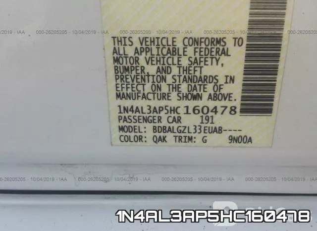 1N4AL3AP5HC160478 фото 10