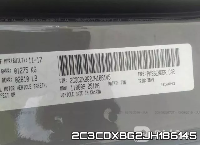 2C3CDXBG2JH186145 фото 10
