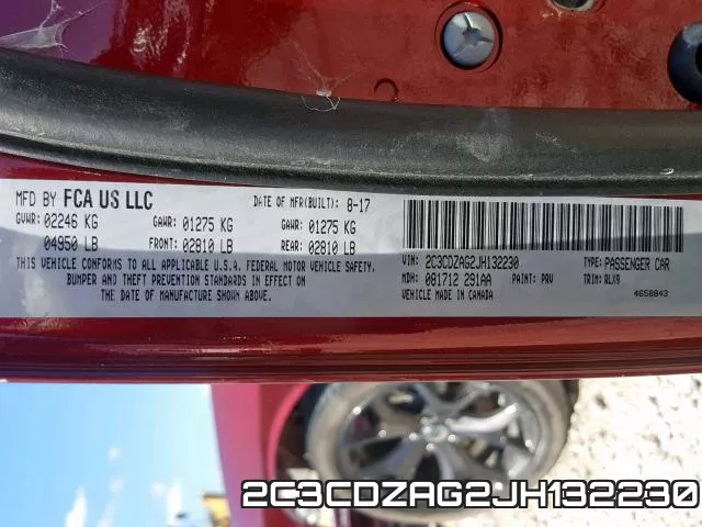 2C3CDZAG2JH132230 фото 2