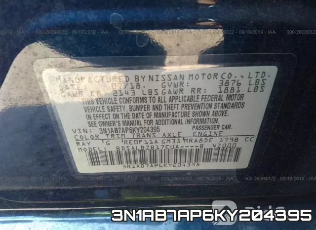 3N1AB7AP6KY204395 фото 10