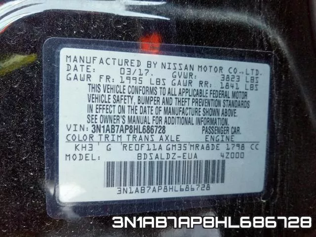 3N1AB7AP8HL686728 фото 2